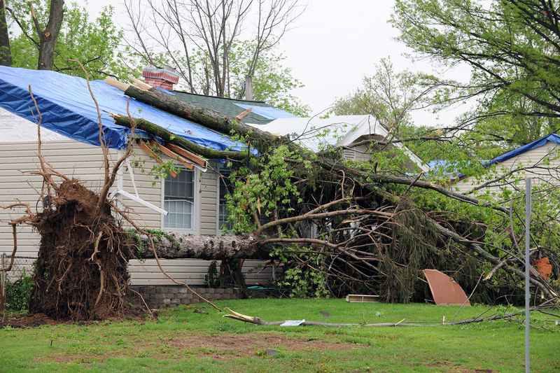 Summer Storm Damage on Alabama Roof