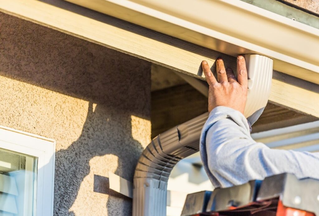 examine gutters - spring roof inspection