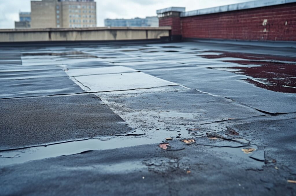 poor commercial roof drainage