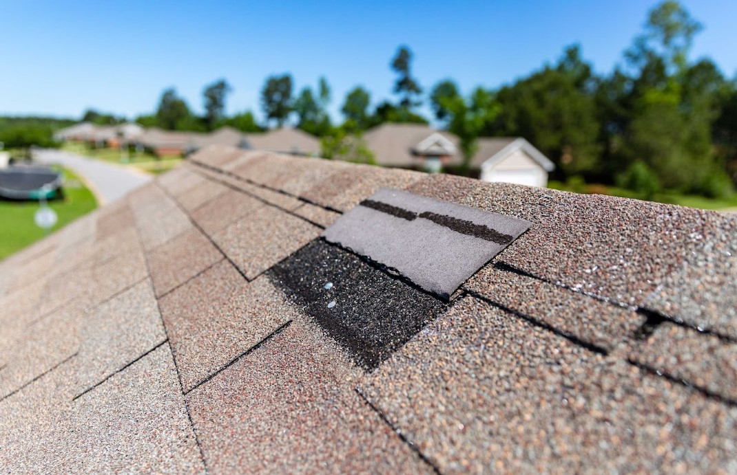 wind damage roof